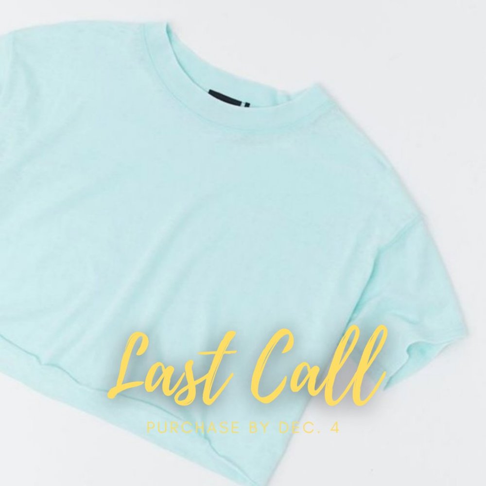 Urban Outfitters Cropped Tee - Aqua